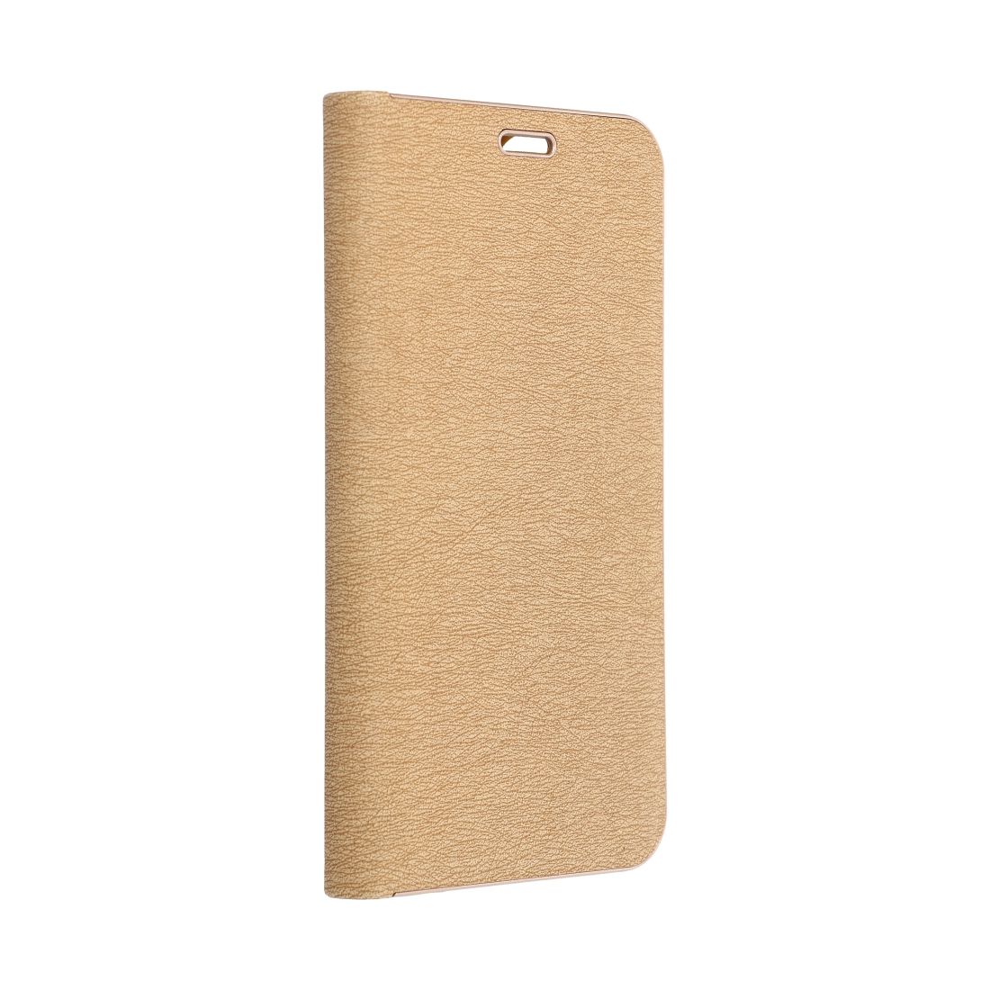 Ümbris kaanega Luna Book Iphone XS Max (kuldne)