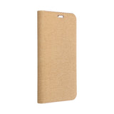 Ümbris kaanega Luna Book Iphone XS Max (kuldne)