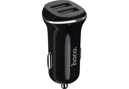 Hoco autolaadija Z1 (2 USB) 2.1A (must)