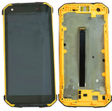 Varuosa Blackview 9500 Pro ekraan raamiga (kollane)