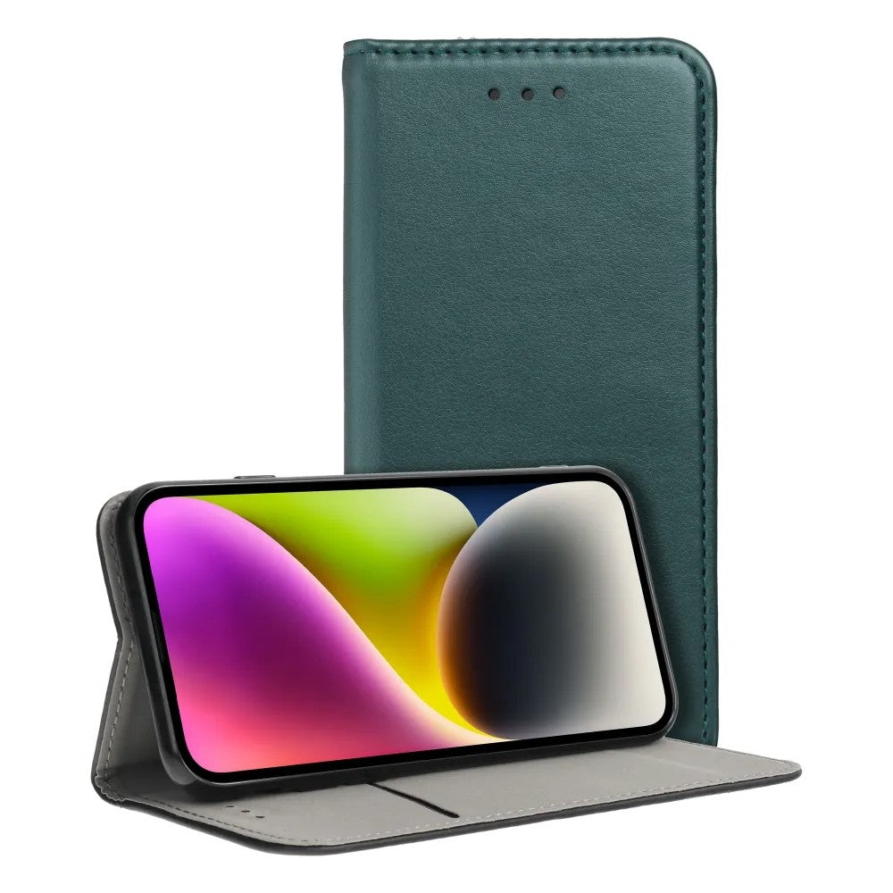 Ümbris kaanega Smart Magnetic Samsung Galaxy A54 / A54 5G (tumeroheline)
