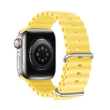 Kellarihm Dux Ducis OceanWave Apple Watch 42mm/44mm/45mm/49mm (kollane)