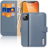 Ümbris kaanega Dux Ducis Hivo Genuine Leather iPhone 11 Pro Max (sinine)