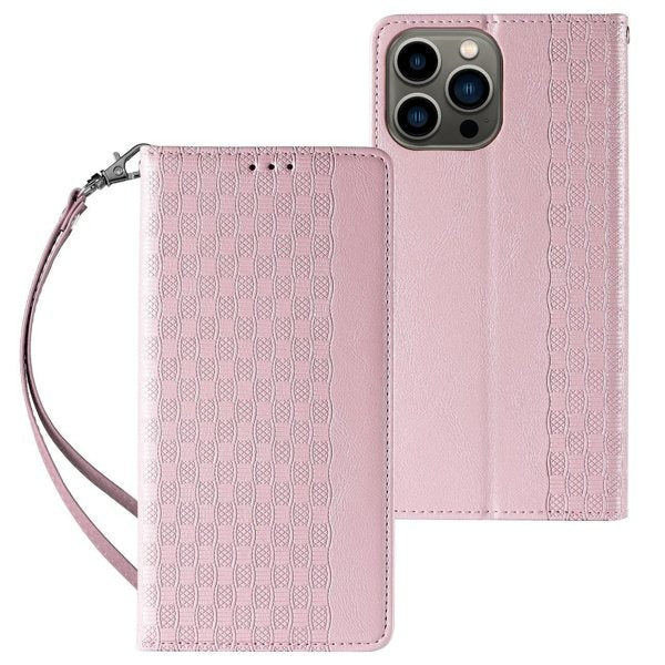 Ümbris kaanega Strap Case iPhone 14 Pro Max (roosa)