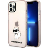Ümbris Karl Lagerfeld KLHCP12MHNCHTCP iPhone 12 /12 Pro (roosa/läbipaistev)