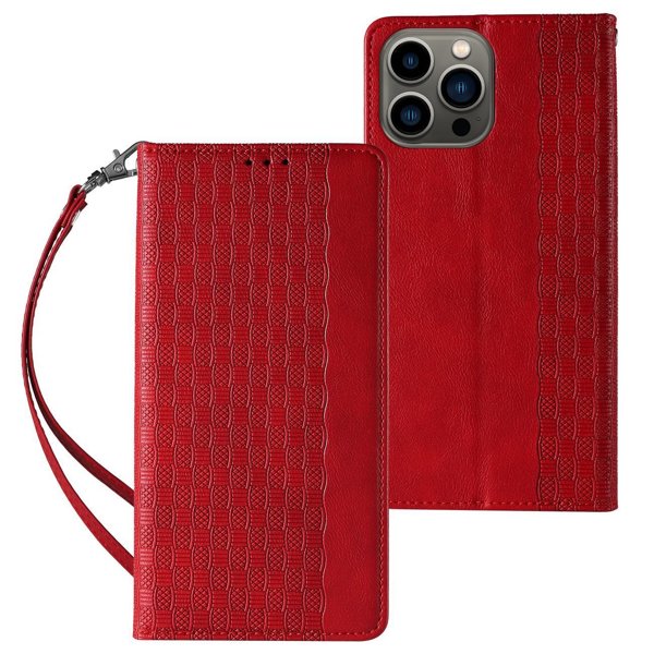 Ümbris kaanega Strap Case iPhone 13 Pro (punane)