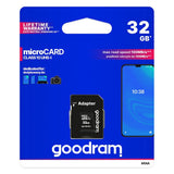 Mälukaart Micro SD Goodram 32 GB HC UHS-I Class 10 + SD Adapter