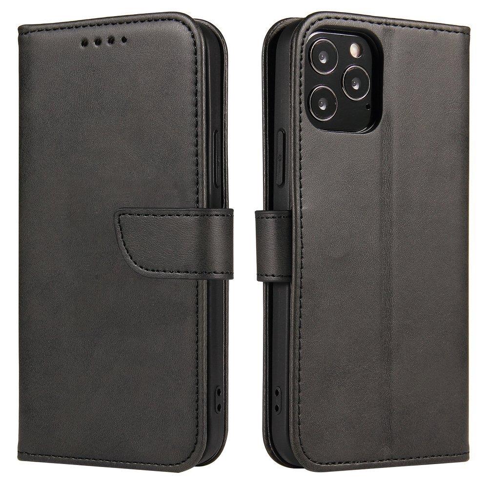 Ümbris kaanega Elegant Bookcase Samsung Galaxy A22 (must)