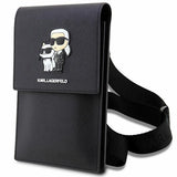 Käekott Karl Lagerfeld KLWBSAKCPMK - Saffiano Karl & Choupette (must)