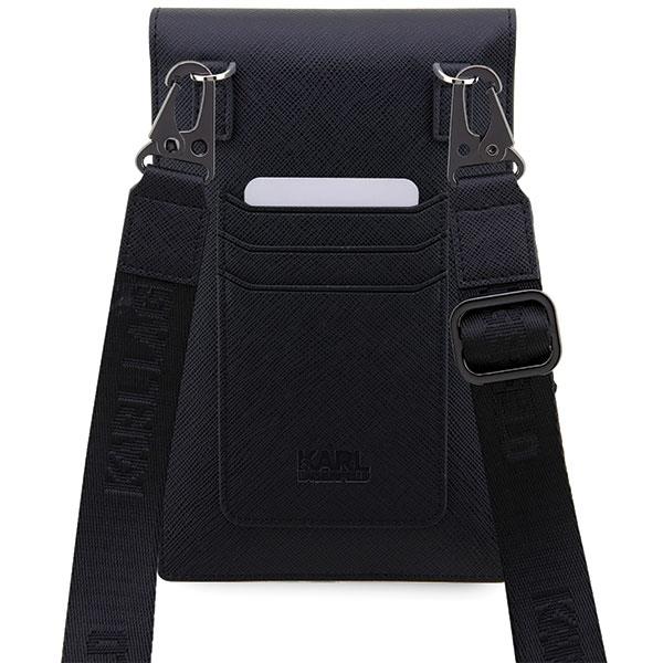 Käekott Karl Lagerfeld KLWBSAKCPMK - Saffiano Karl & Choupette (must)