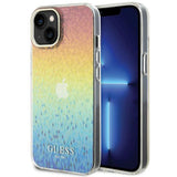 Guess Ümbris IML Faceted Mirror Disco Iridescent iPhone 15 (mitmevärviline)