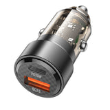 Autolaadija Borofone BZ20 PD20W+QC3.0 38W (must)