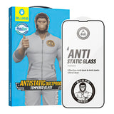 Kaitseklaas "5D Mr. Monkey" Full Glue Strong HD iPhone 15/ iPhone 16 (must)