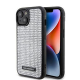 Karl Lagerfeld Ümbris KLHCP15SHDSPLG Rhinestone Plate Metal iPhone 15 (hall)