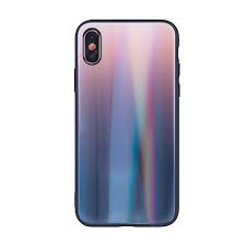 Aurora Glass Ümbris Iphone XS Max (must/pruun)