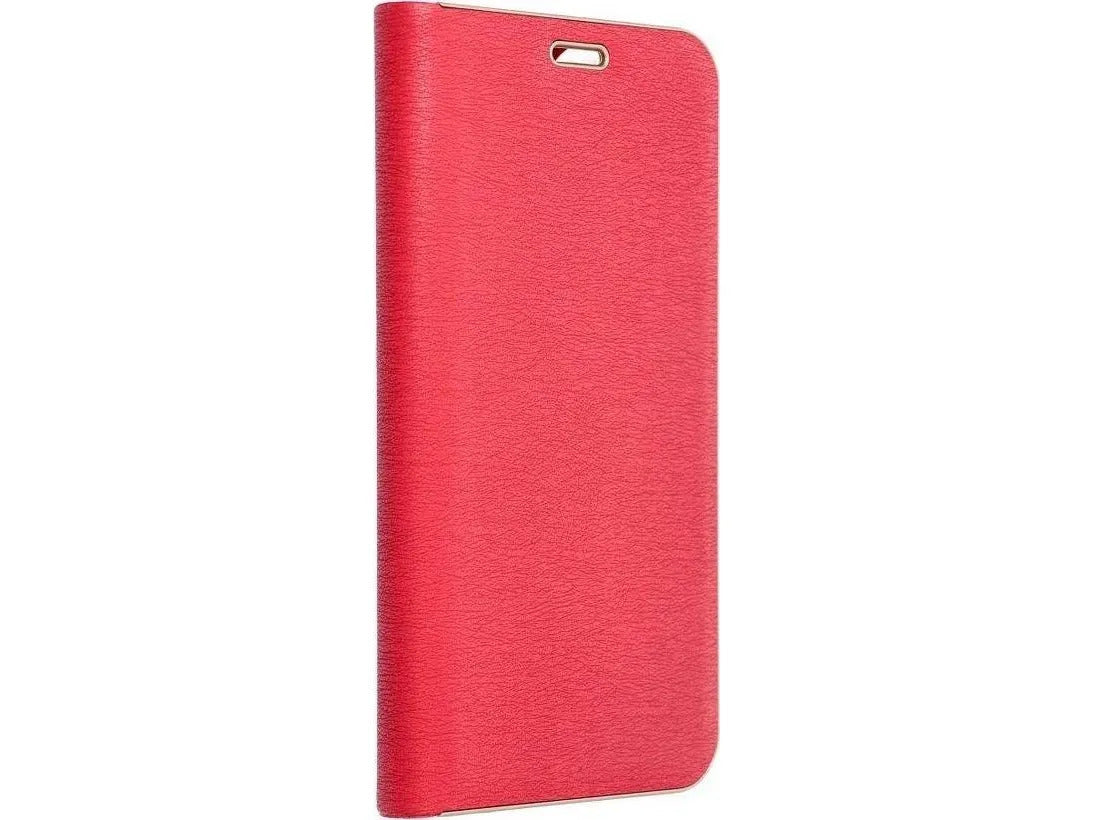 Ümbris kaanega Luna Book Iphone 13 (punane)