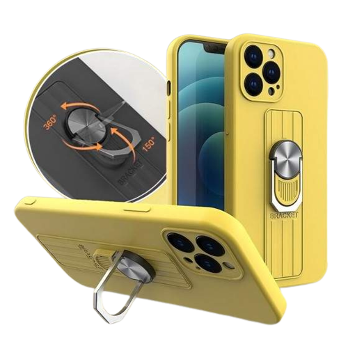 Silikoon Bracket Ring Iphone 13 (kollane)