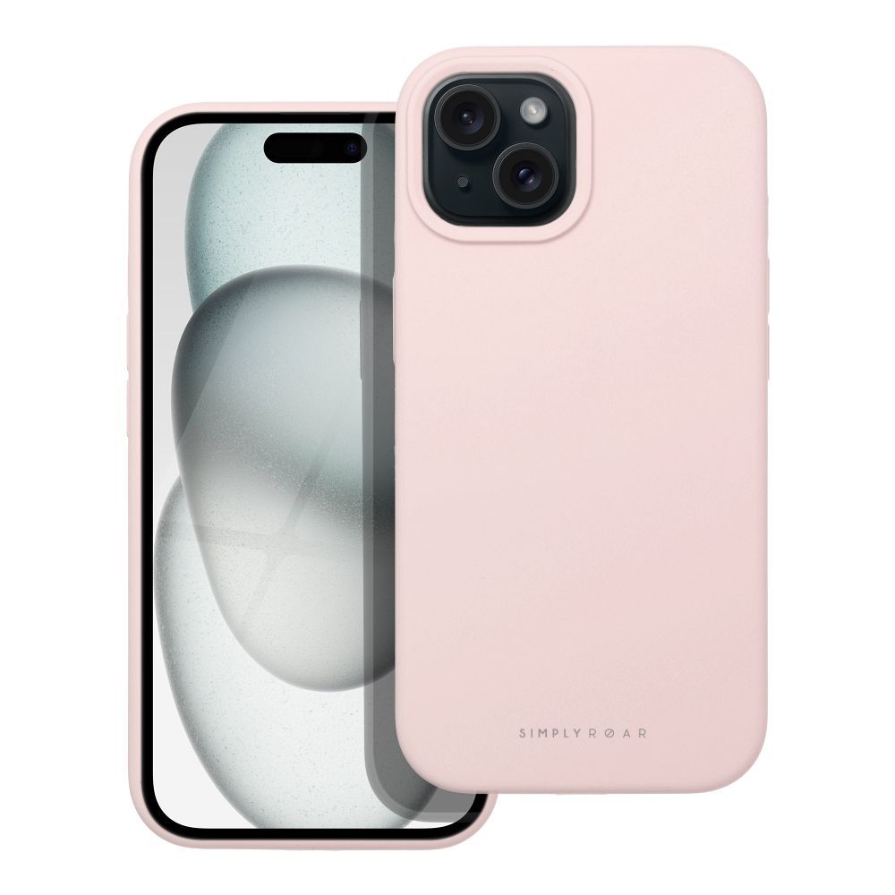 Silikoon Roar Cloud-Skin iPhone 15 (heleroosa)