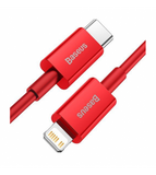 Baseus juhe 20W Type-C to Lightning 1M (punane)