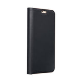 Ümbris kaanega Luna Book Iphone XR (must)