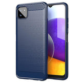 Silikoon Carbon Lux Samsung Galaxy A22 4G (sinine)