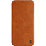 Ümbris kaanega Nillkin Qin Pro Leather Samsung Galaxy S20 (pruun)