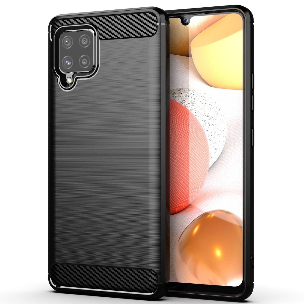 Silikoon Carbon Lux Samsung Galaxy A42 5G (must)