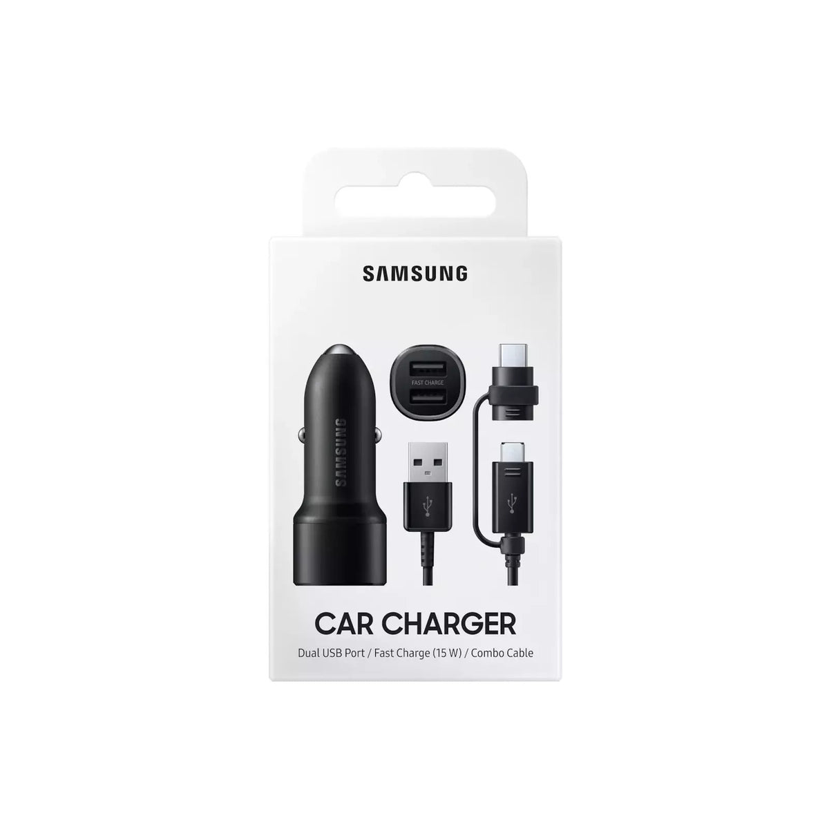 Autolaadija Samsung Dual USB 15W EP- L1100WBEGEU koos juhtmega (must)