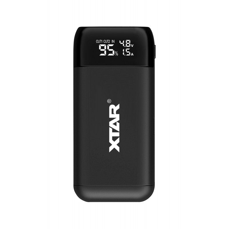 XTAR Portatiivne akuapanka laadija PB2S (must)