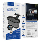 Hoco PH35 Universaalne 2 in 1 kokkupandav hoiukast + peegel tagaistmele