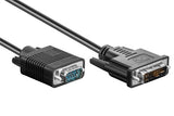 Goobay DVI to VGA Juhe, 2M (must)