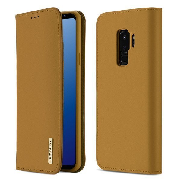 Ümbris kaanega Dux Ducis nahast Samsung Galaxy S9 (pruun)