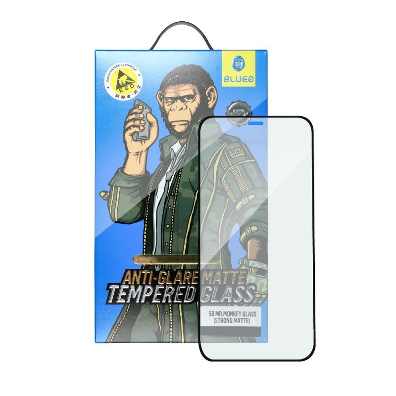 Kaitseklaas "Mr. Monkey Anti-Glare" Full Glue Iphone 15 Pro Anti-Static HD (must)