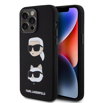 Karl Lagerfeld Ümbris Karl and Choupette Heads KLHCP15XSDHKCNK iPhone 15 Pro Max (must)