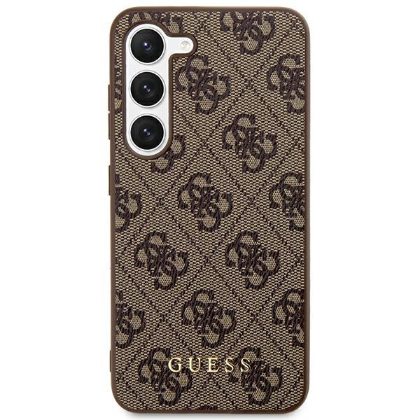 Ümbris Guess Metal Gold Logo Samsung Galaxy S24 Plus (pruun)