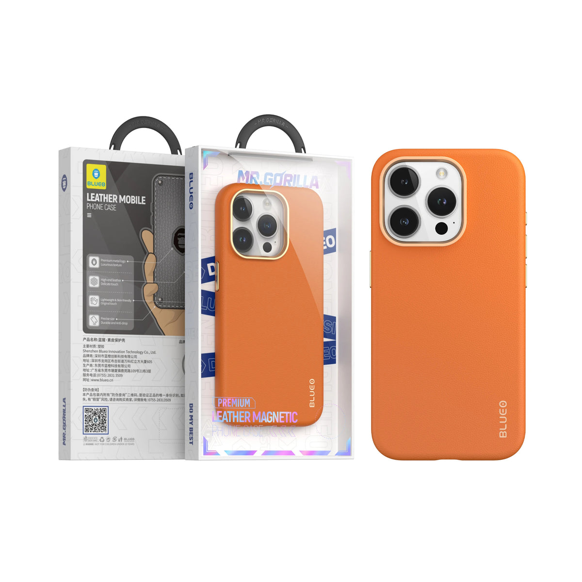 Ümbris Premium Leather Case with Magnetic Iphone 15 Pro (pruun)