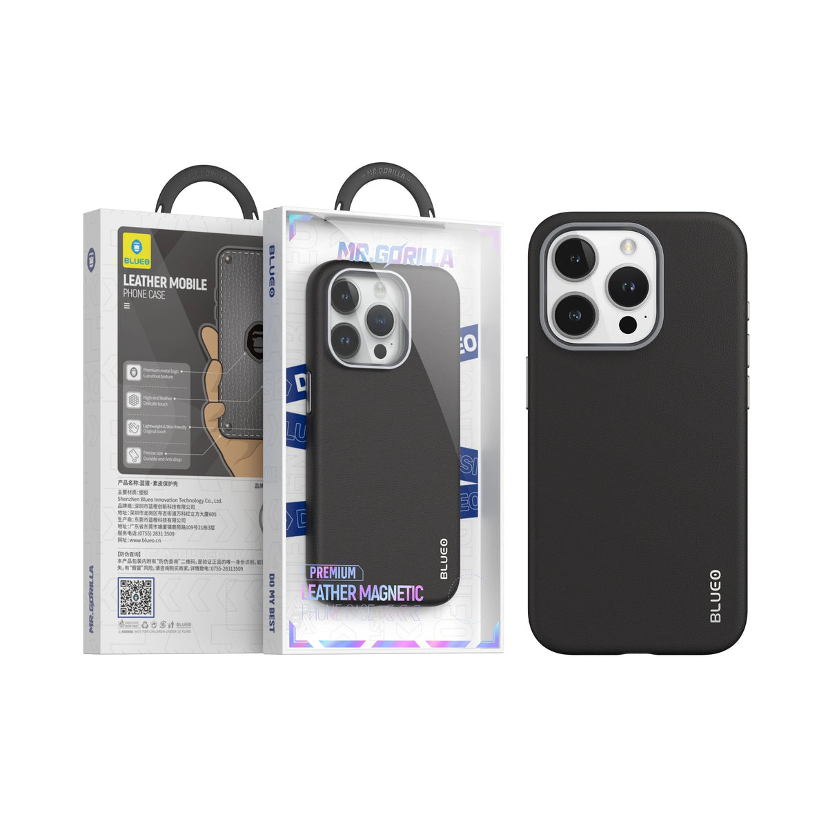 Ümbris Premium Leather Case with Magnetic Iphone 15 Pro Max (must)