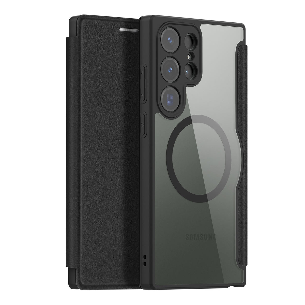 Ümbris kaanega Dux Ducis Skin X Pro Samsung S24 Ultra (must) — SkyMobile e-pood