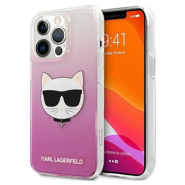 Karl Lagerfeld Ümbris KLHCP13LCTRP Iphone 13 Pro (läbipaistev/roosa)