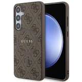 Ümbris Guess Metal Logo MagSafe Samsung Galaxy S24 (pruun)