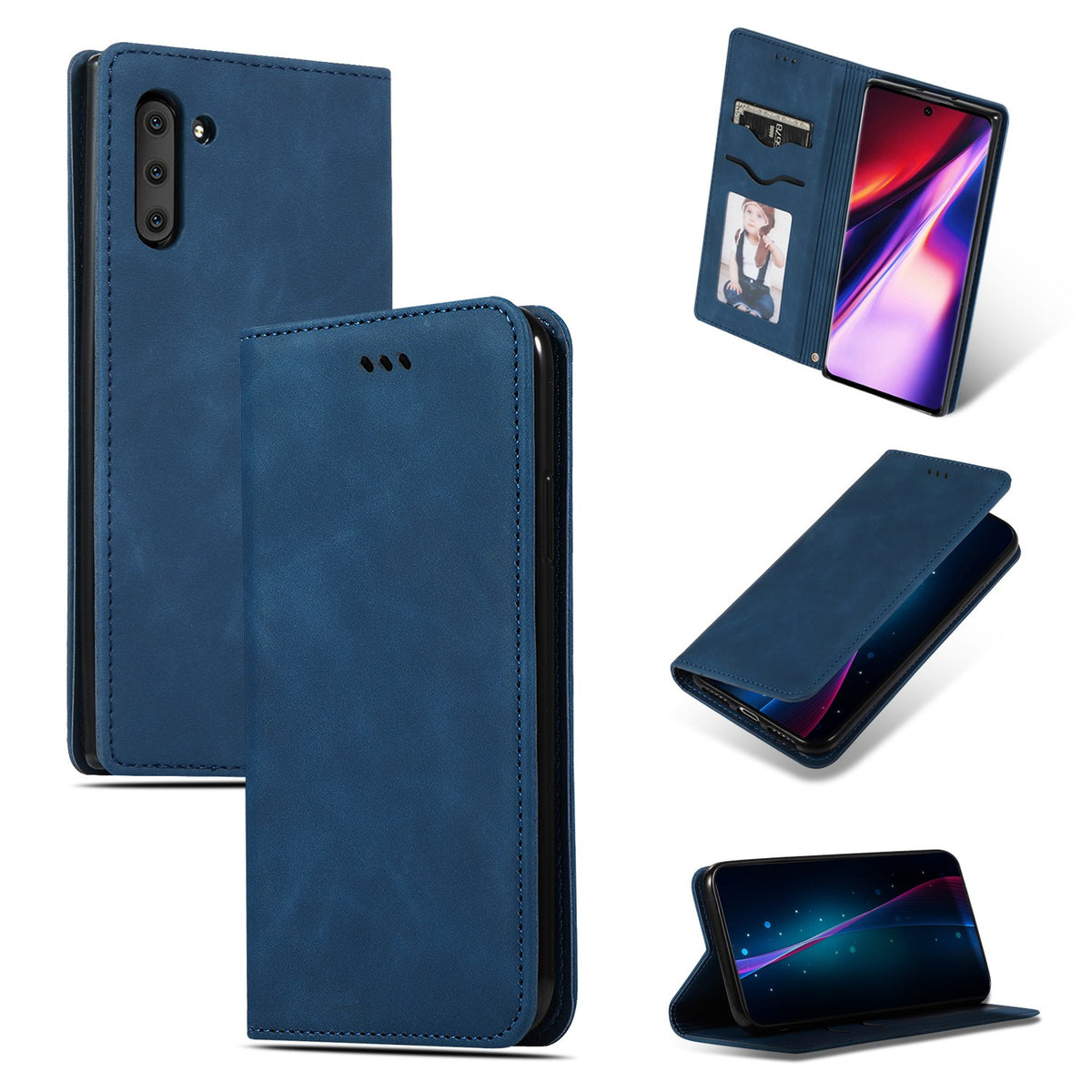 Ümbris kaanega Business Style Samsung A536 / A53 (tumesinine)