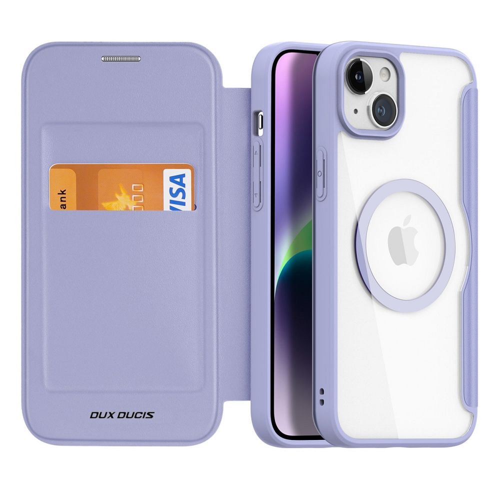 Ümbris kaanega Dux Ducis Skin X Pro iPhone 15 Pro (lilla)