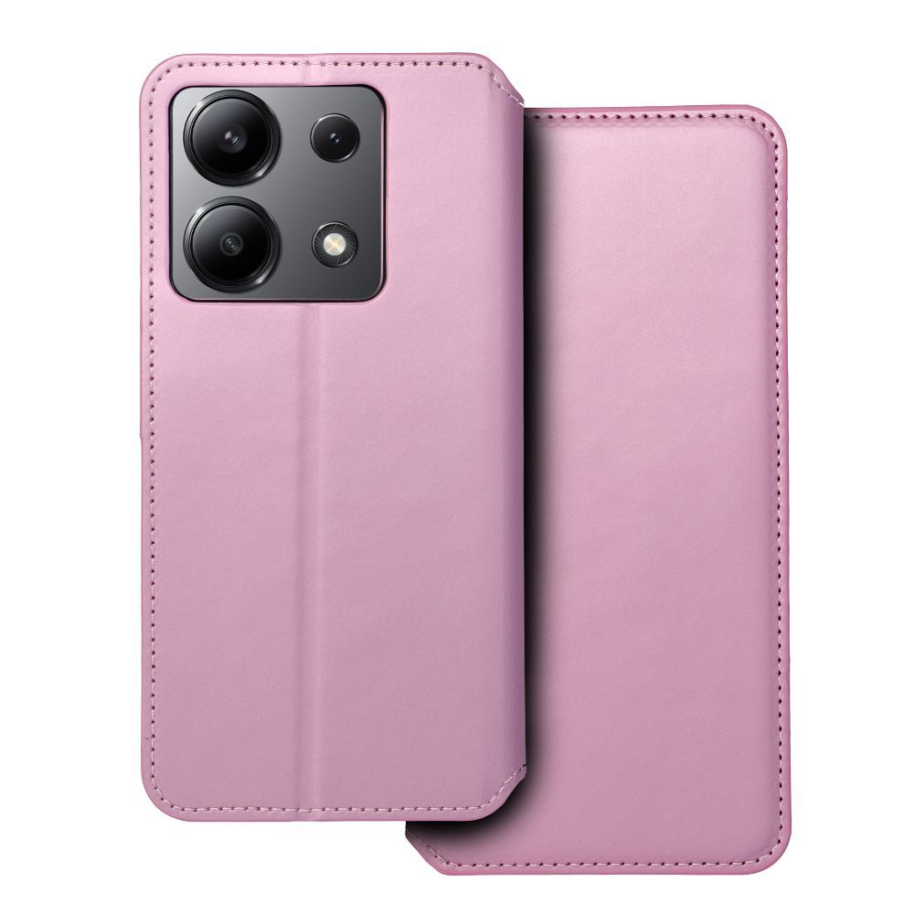 Ümbris kaanega Dual Pocket iPhone 14 Pro (heleroosa)