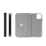 Ümbris kaanega Sensitive iPhone 15 Pro (must)