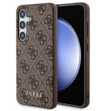 Ümbris Guess Metal Logo MagSafe Samsung Galaxy S24 (pruun)