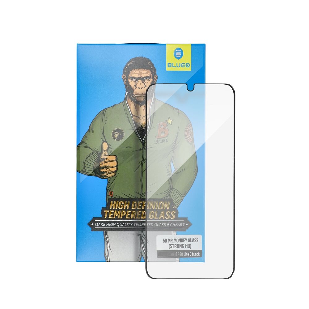 Kaitseklaas "5D Mr. Monkey" Full Glue Strong HD iPhone 12 Pro Max (must)