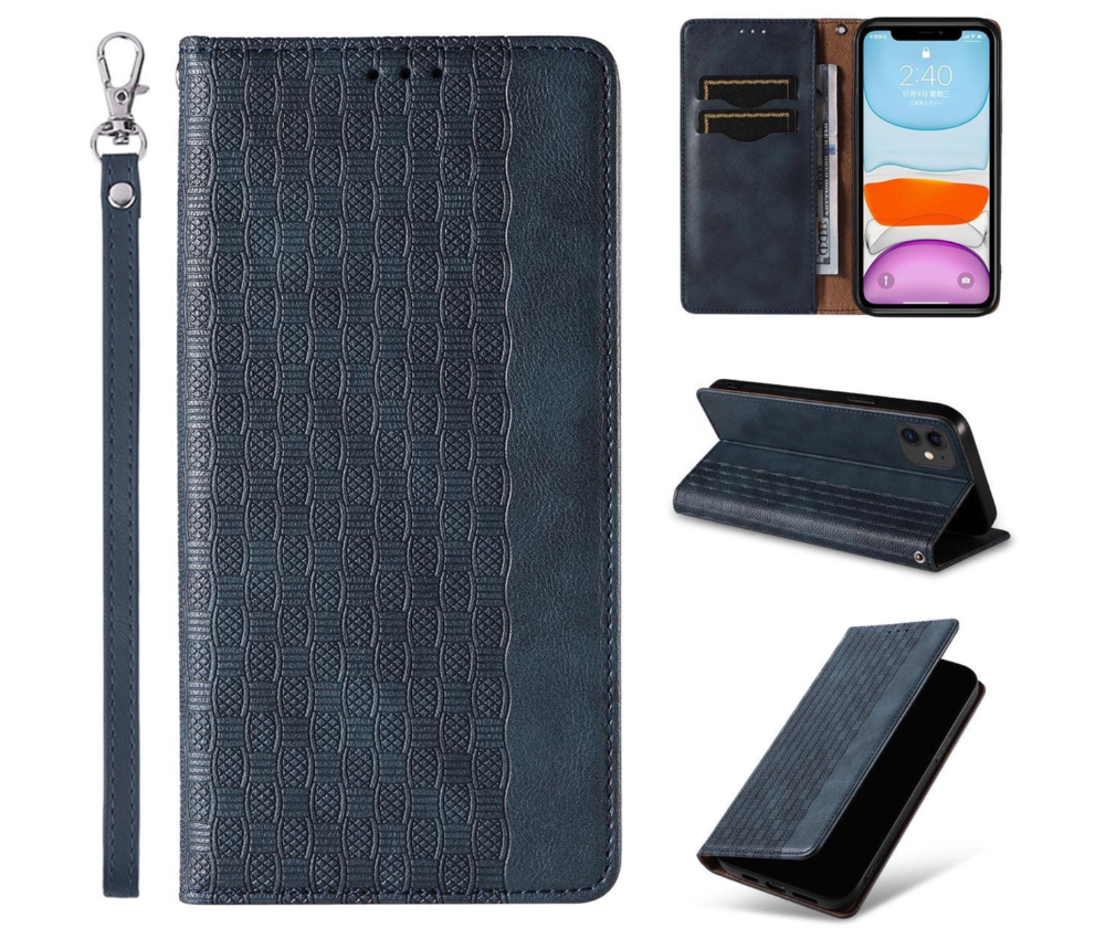 Ümbris kaanega Pouch Wallet iPhone 13 mini (sinine)