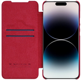 Ümbris kaanega Nillkin Qin Pro Leather Samsung Galaxy S23 Plus (punane)