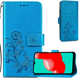 Ümbris kaanega Flower Book Samsung A145 A14 4G / A146 A14 5G (sinine)
