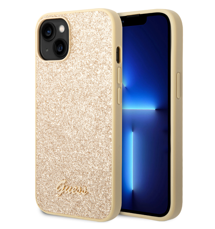 Ümbris Guess GUHCP14MHGGSHD iPhone 14 / 15 Plus (kuldne glitter)
